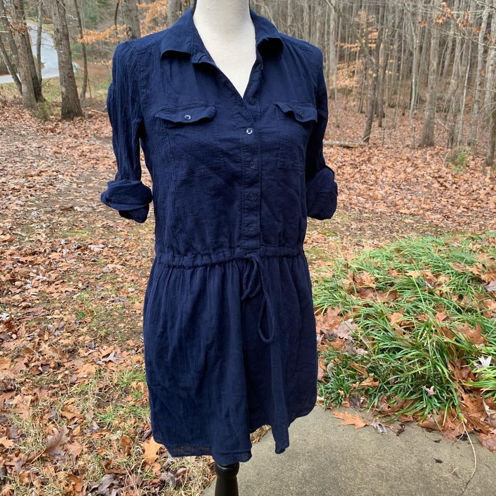Gap navy shirt dress in EUC size XS